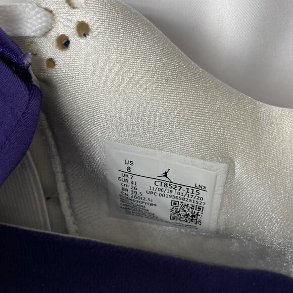 Jordan 4 Retro Mid Purple Metallic Men's Size 8 CT8527-115 - Picture 8 of 8